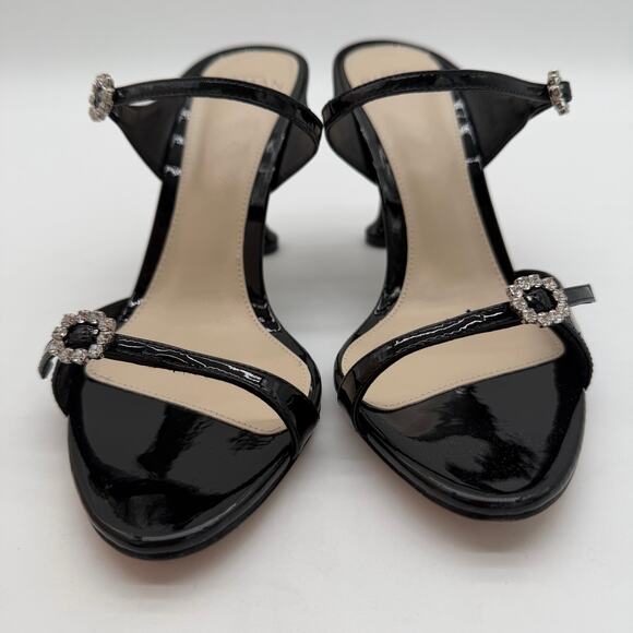 Alexandre Birman Anastasia 85 Black Chic $725 Glam Sparkle Crystal Mules 38 US 8 - Picture 5 of 7
